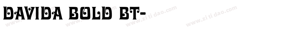 Davida Bold BT字体转换